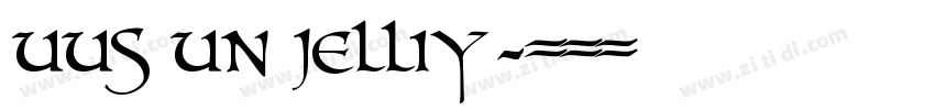 UUS UN JELLIY字体转换